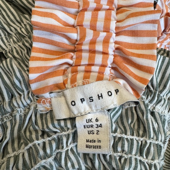 Topshop Blue Dress with Orange Straps - Picture 4 of 5